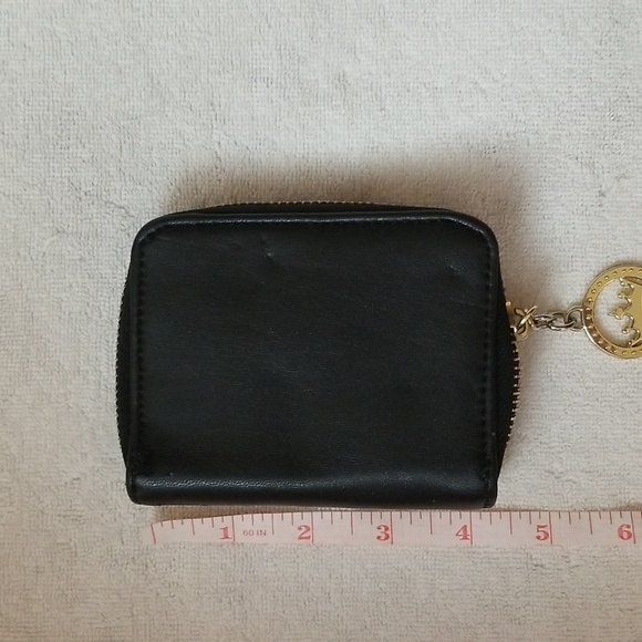Juicy Couture wallet with look-alike lock and fancy zipper pull. - Picture 2 of 5
